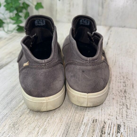 Ecco Soft Low Cut Zip Booties Sneakers Brown Women Size 7 - Picture 4 of 7